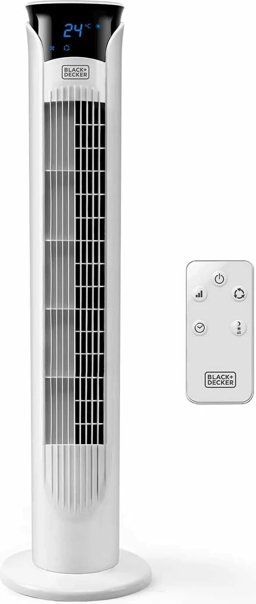 Ventilator kullë Black&Decker BXEFT48E 45 W 81 cm me ekran LED, telekomandë, 3 shpejtësi
