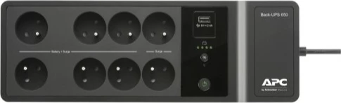 UPS APC BE650G2-FR, 650 VA, 400 W, 8 dalje Schuko, 1 USB, e zezë