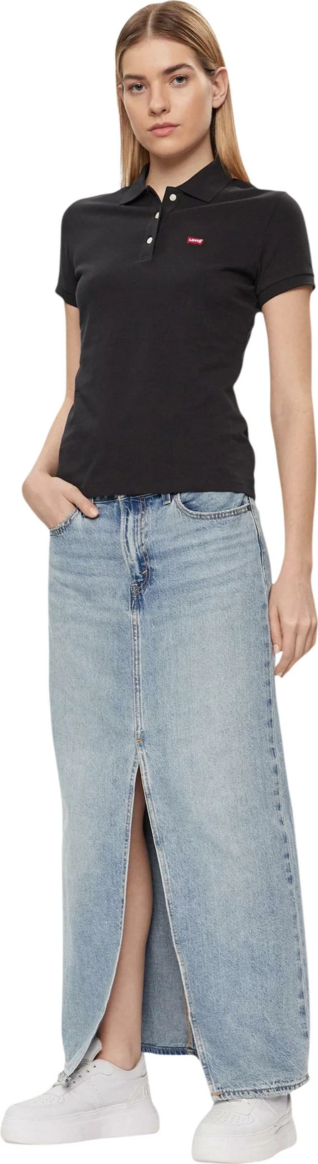 Maicë polo për femra Levi's HM Polo Caviar 52599-0046, e zezë [Madhësia: M]