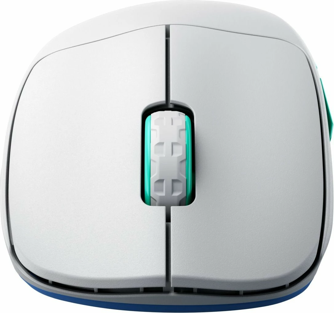 Maus CHERRY XTRFY M64 Wireless, 26000 DPI, Blu, Turquoise, Bardhë