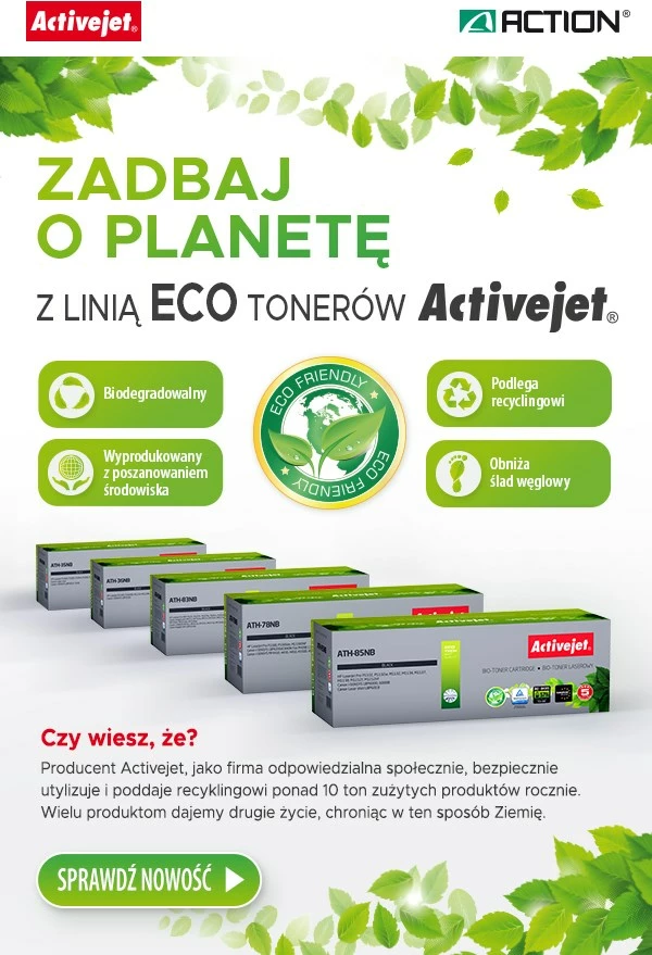 Toner zëvendësues Activejet ATH-83NB për printerët HP, Canon, i zi