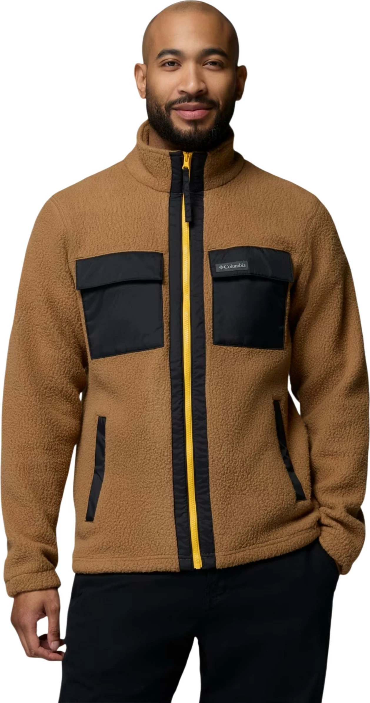 Jakne fleece me zinxhir Columbia Juniper Peak 2131474 për meshkuj, kafe