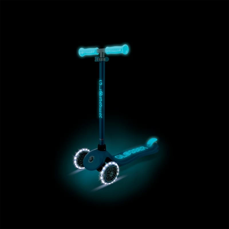 Trotinet për fëmijë Globber PRIMO PLUS GLOW LIGHTS 443-100, petrol blue