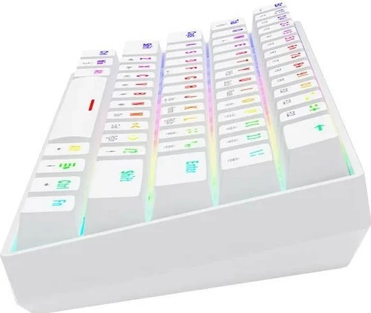 Tastaturë mekanike Savio Whiteout X2, Outemu Brown, Hot Swap, e bardhë