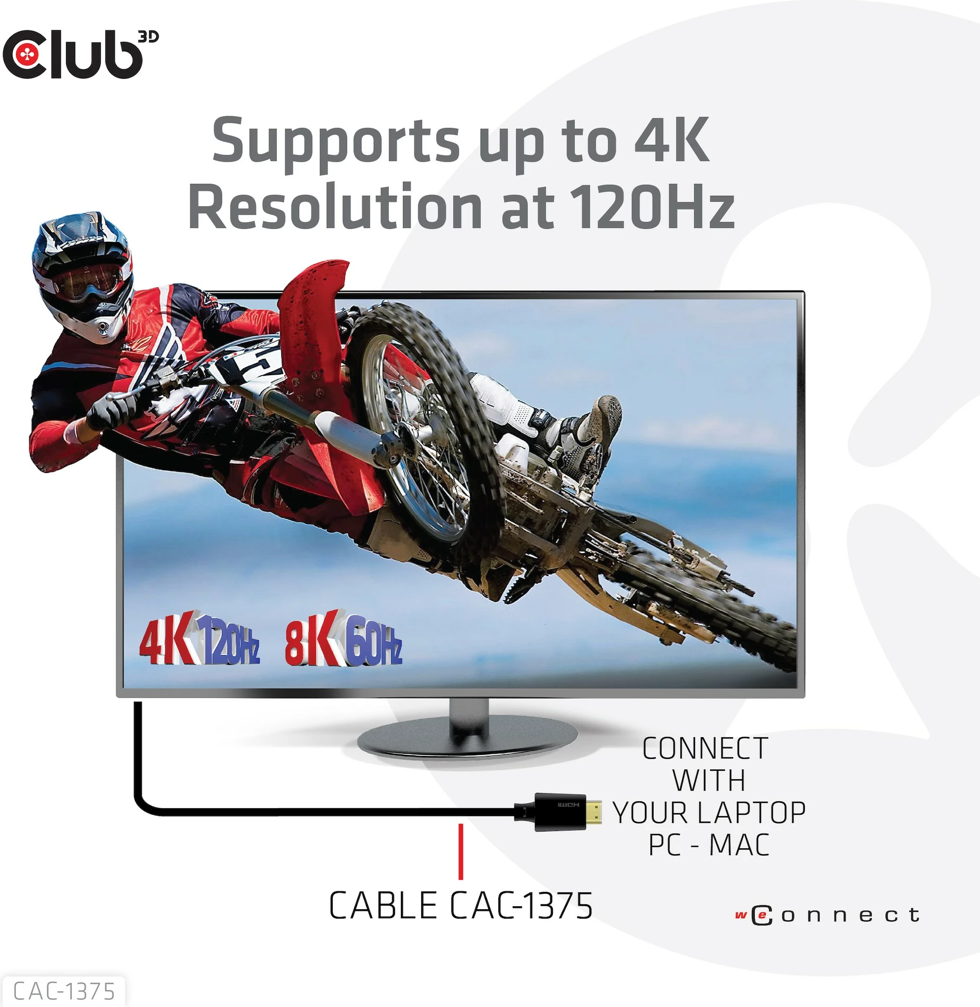 Kabllo HDMI Club3D 2.1 Ultra High Speed 5m, e zezë