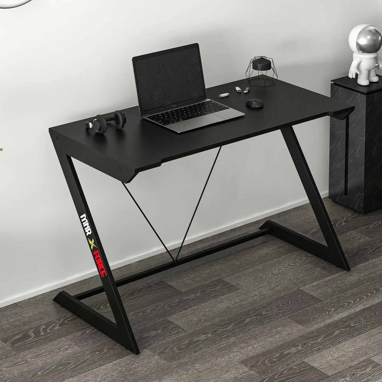 Tavolinë gaming Skye Decor, e zezë