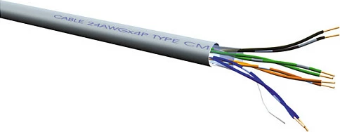 Kabllo rrjeti ROLINE Cat6 Class E UTP, solid AWG23, 300 m, gri