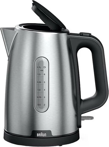 Çajnik elektrik Braun WK 1500, 1.7L, 2200W, inox, i zi