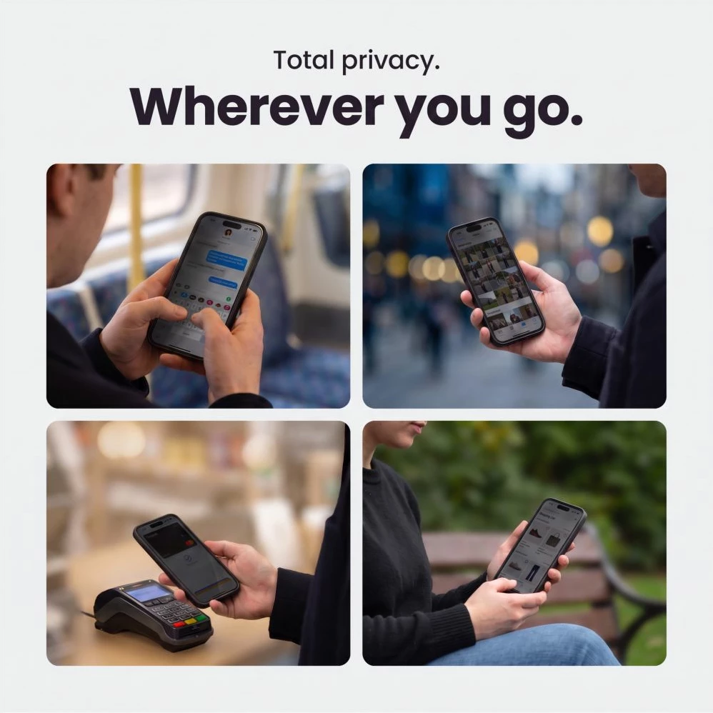 Xham mbrojtës privatësie Tech-Protect Glass SPY+ për iPhone 18 Pro Max, 2 copë