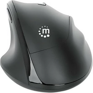 Maus wireless MANHATTAN ergonomik, 6 butona, USB-A/C, i zi