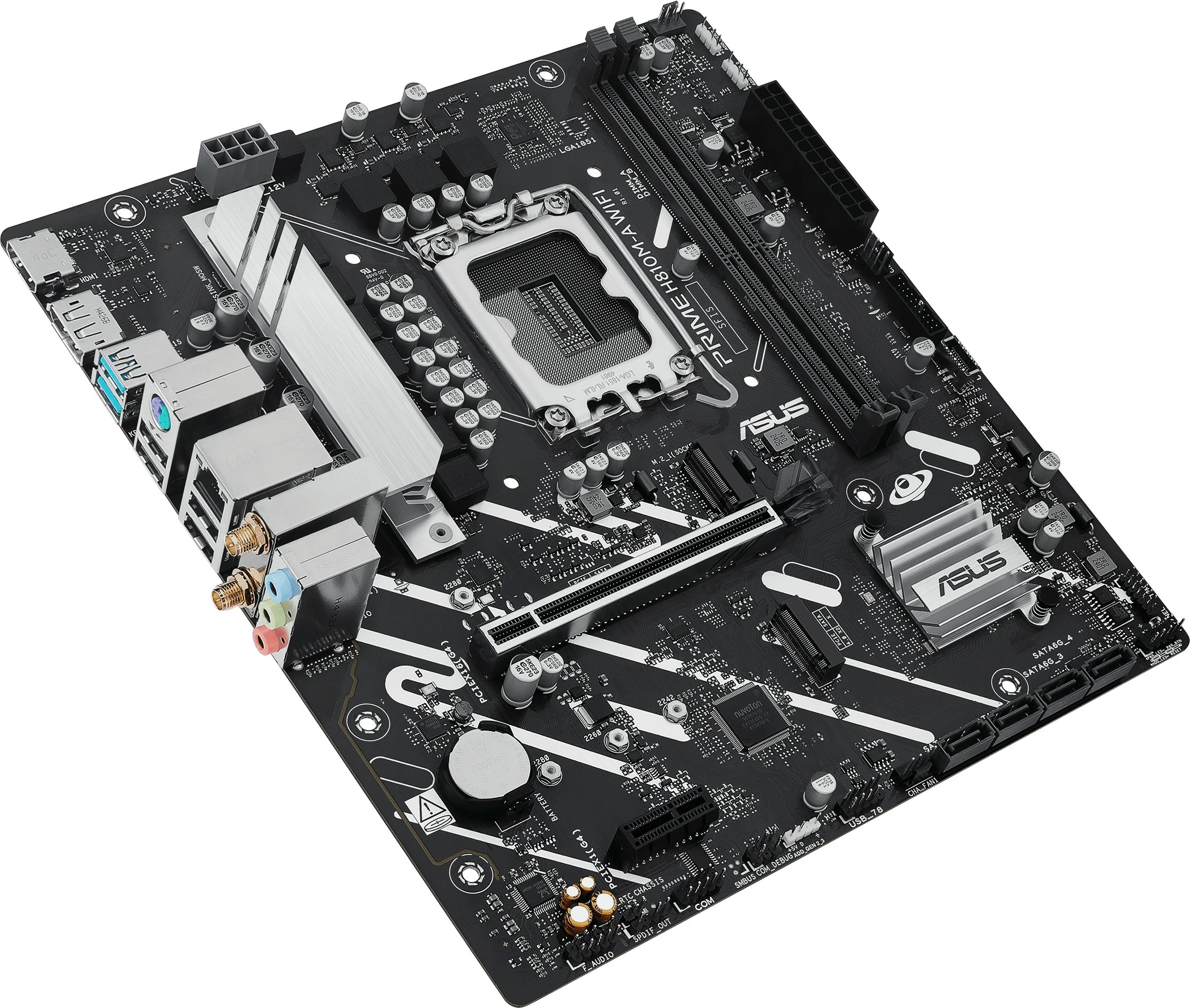Pllakë amë ASUS PRIME H810M-A WIFI, Intel, LGA 1851, DDR5, 128 GB