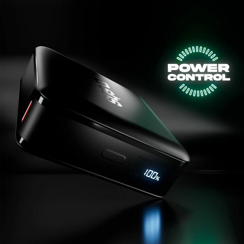 Powerbank SBS HD 30W 10000mAh me LCD, e zezë