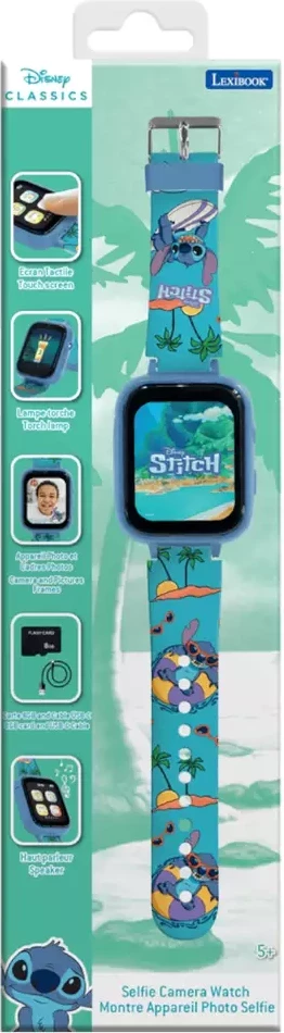 Orë Smart Për Fëmijë Me Kamerë - Disney Stitch