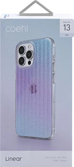 Mbështjellës UNIQ Coehl Linear për iPhone 13 / iPhone 13 Pro, rozë dhe kaltër