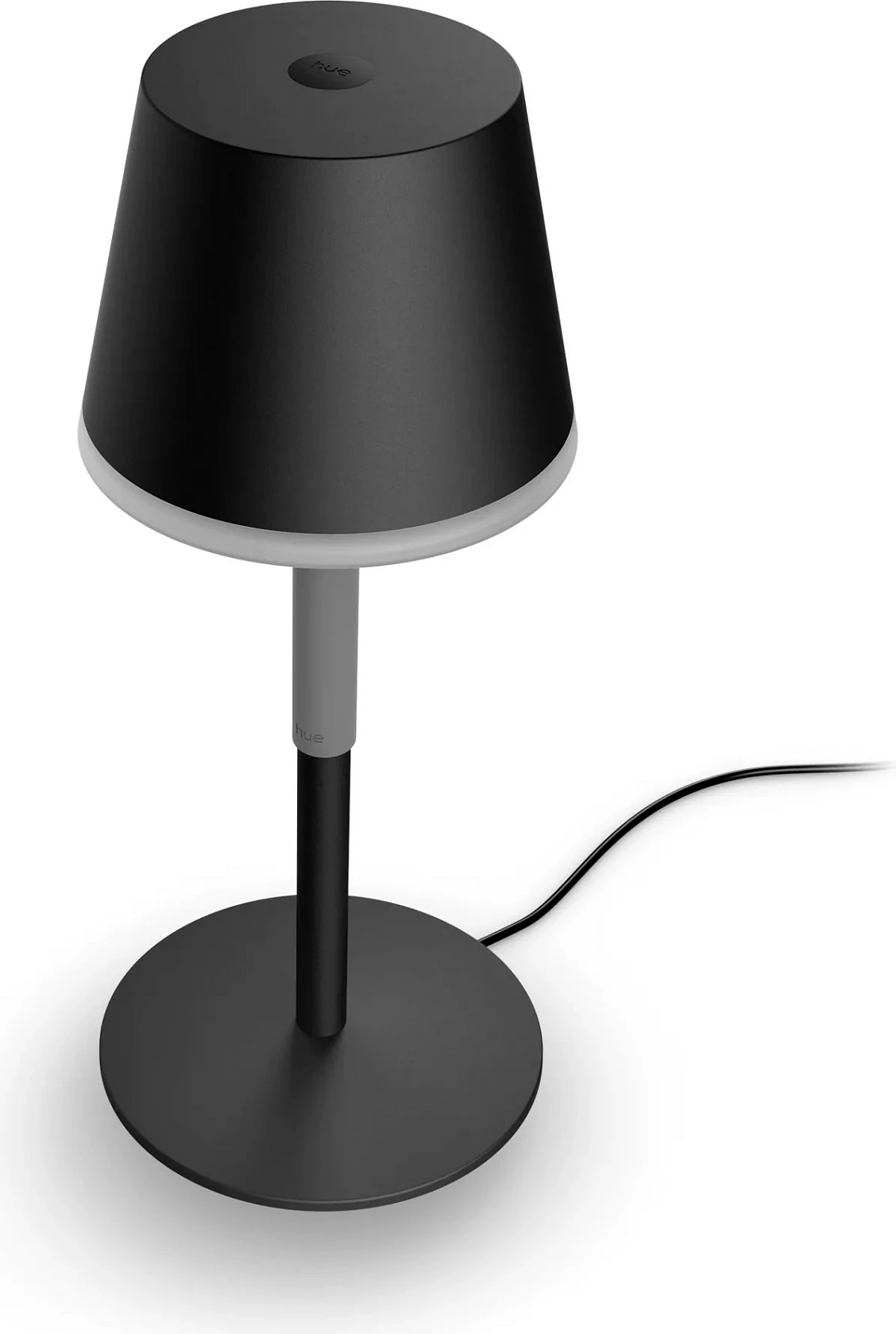 Llambë tavoline smart Philips Hue White & Color Ambiance Go, LED, portative, e zezë