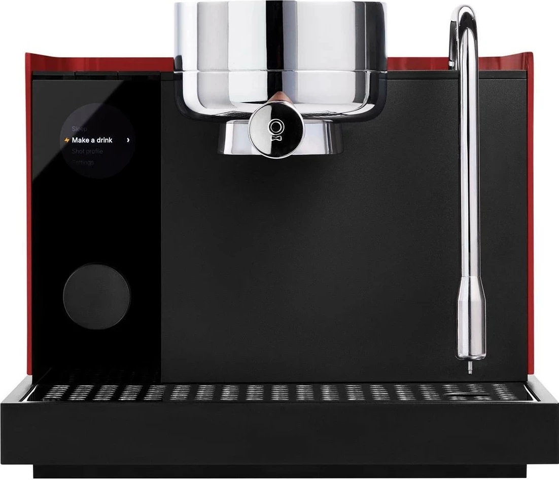 Aparat espresso Fellow Series 1, Wi‑Fi, ekran LCD, për kafe të bluar, i kuq
