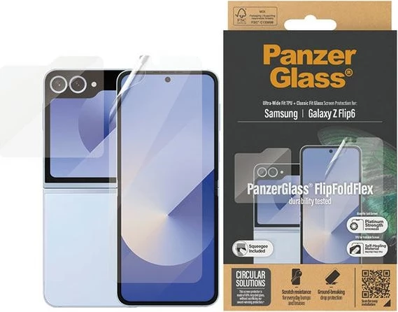 Mbështjellës PanzerGlass 2in1 folje + xham i temperuar për Samsung Galaxy Z Flip 6
