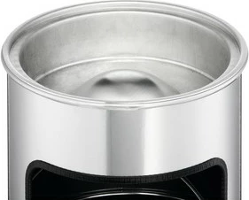 Kosh mbeturinash Durable me tabakosh, 17L/2L, alumini, argjendtë