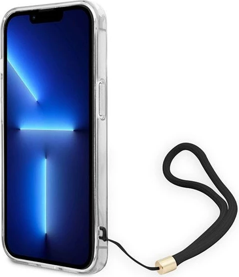 Mbështjellës Guess GUOHCP14MH4STW për iPhone 14 Plus 6.7", kafe, me varëse