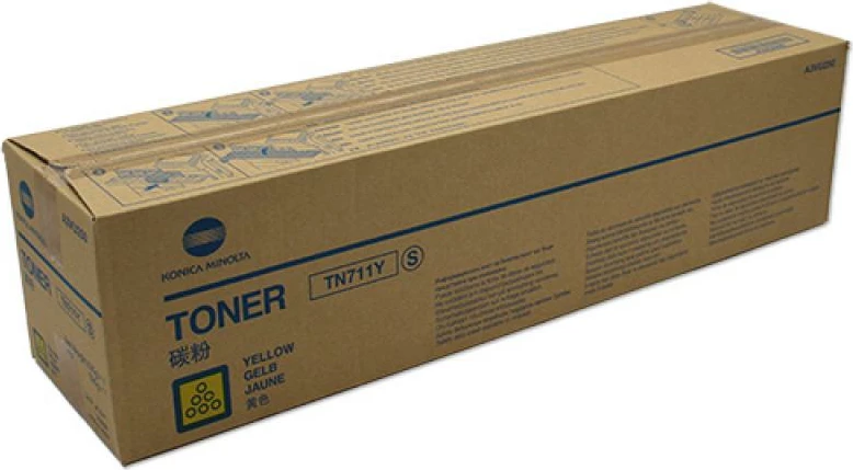 Toner, Konica Minolta, TN-711Y, rendiment ~24,000 faqe, origjinal, e verdhë