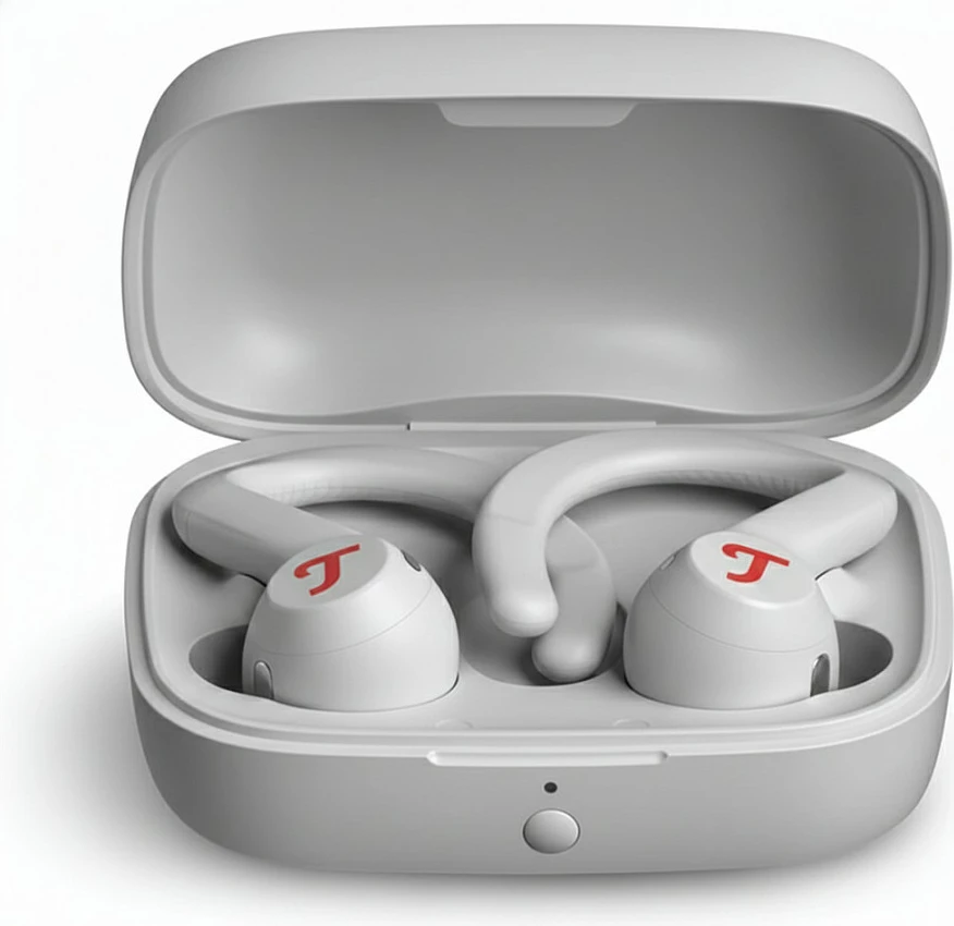 Kufje Teufel AIRY SPORTS TWS 2, True Wireless Bluetooth, moon gray