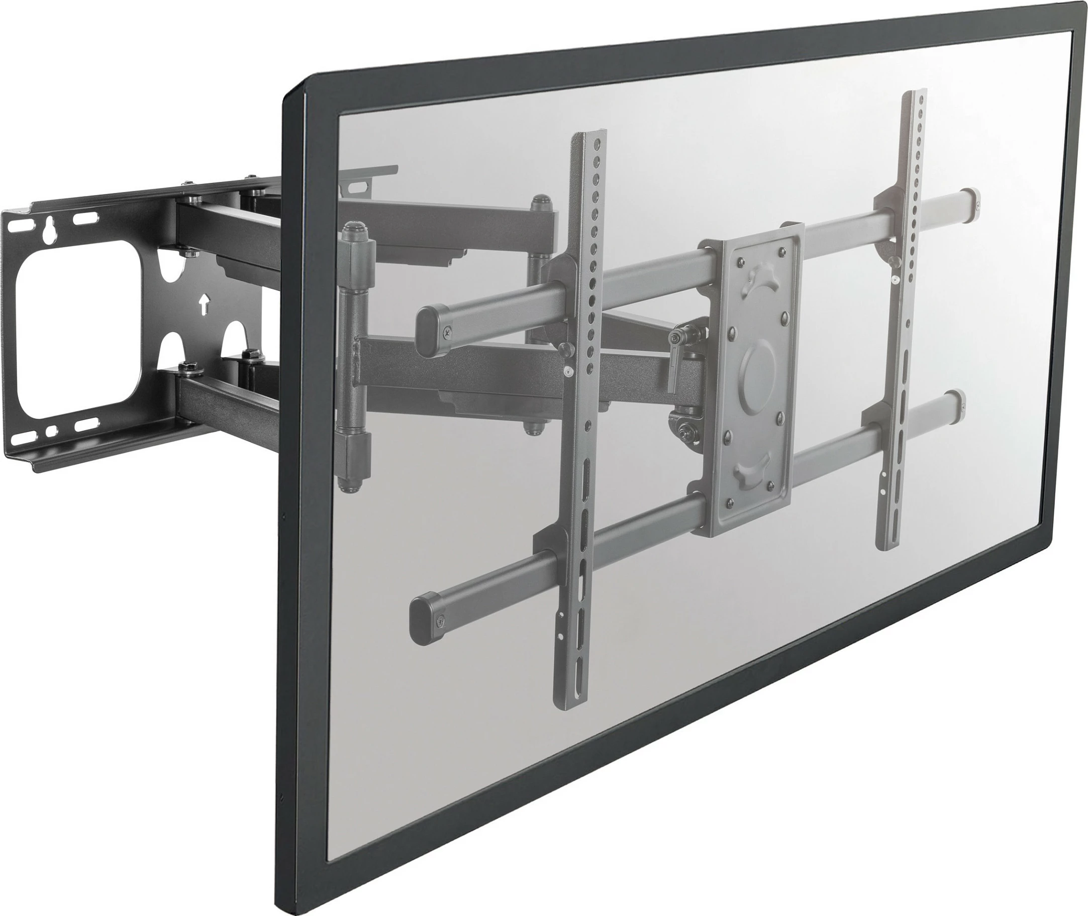 Mbajtëse muri TV EQUIP, 37"-90", e pjerrët dhe e rrotullueshme, VESA 200x200, 75 kg, e zezë
