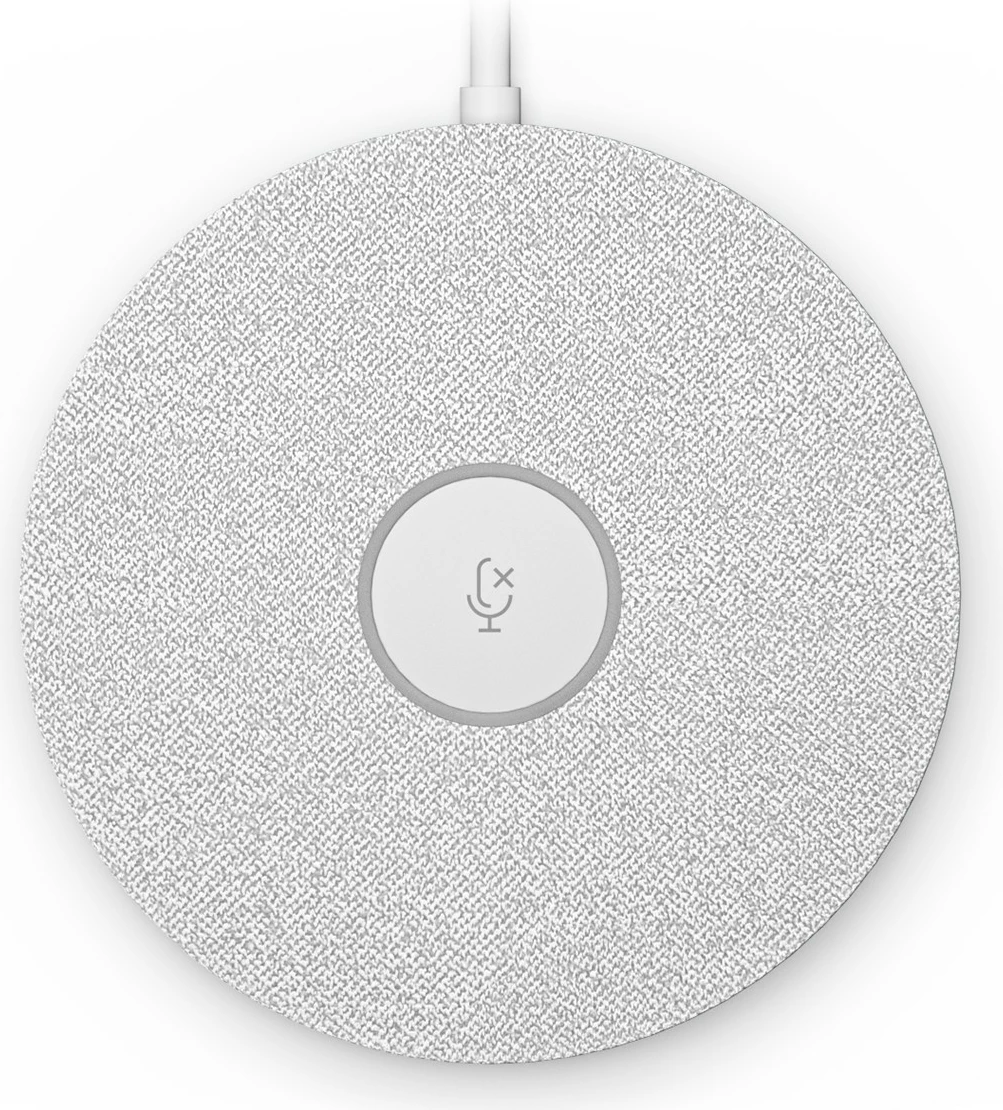 Mikrofon tavoline Logitech Rally Mic Pod, i bardhë