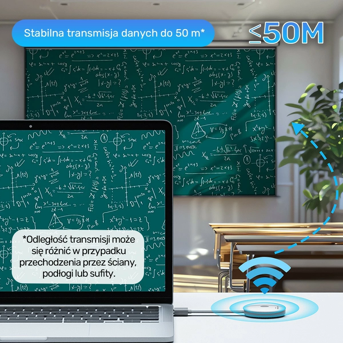 Nadajnik dhe marrës HDMI pa tela Unitek, zgjatje deri në 50m, bardhë