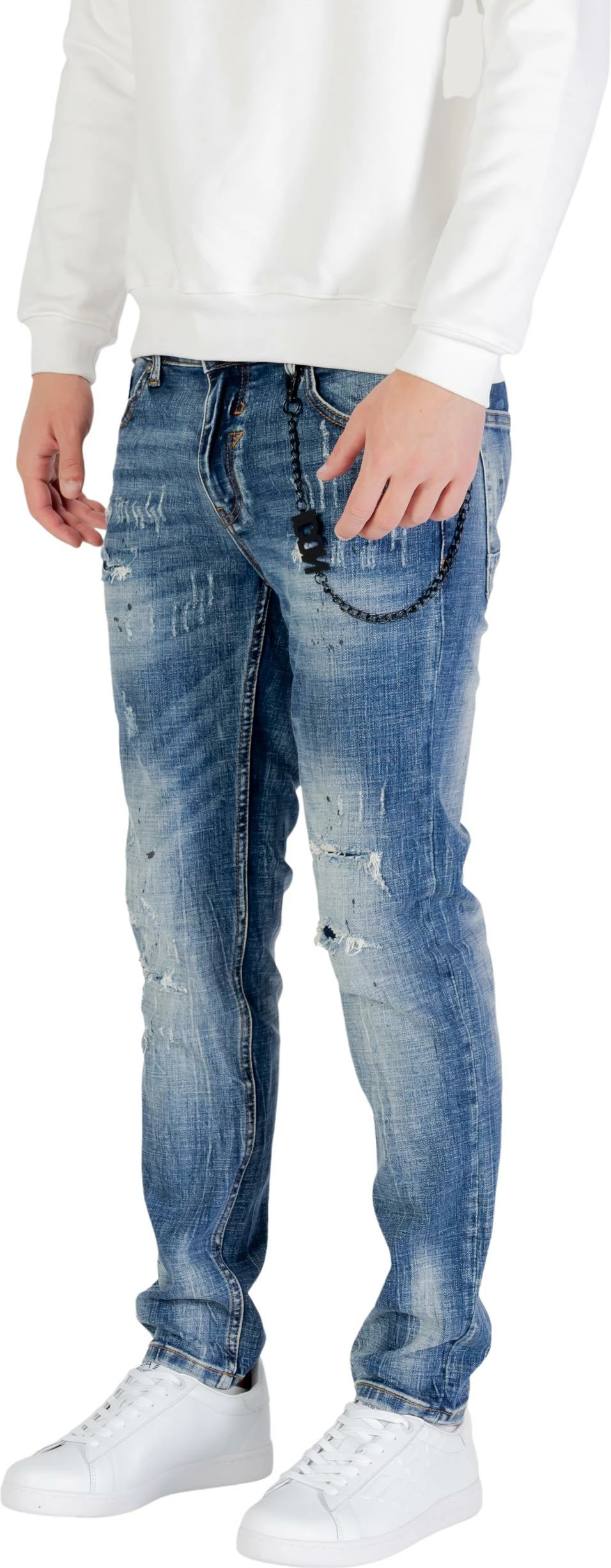 Pantallona xhinse për meshkuj Icon ICUF2W6D018, blu denim [Madhësia: XXS]
