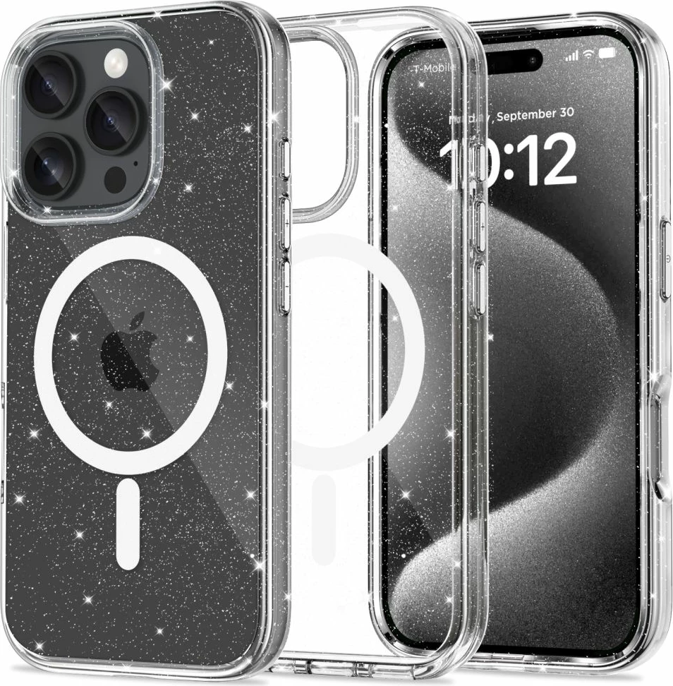 Mbështjellës Tech-Protect FlexAir Hybrid MagSafe për iPhone 16 Pro Max, Transparent