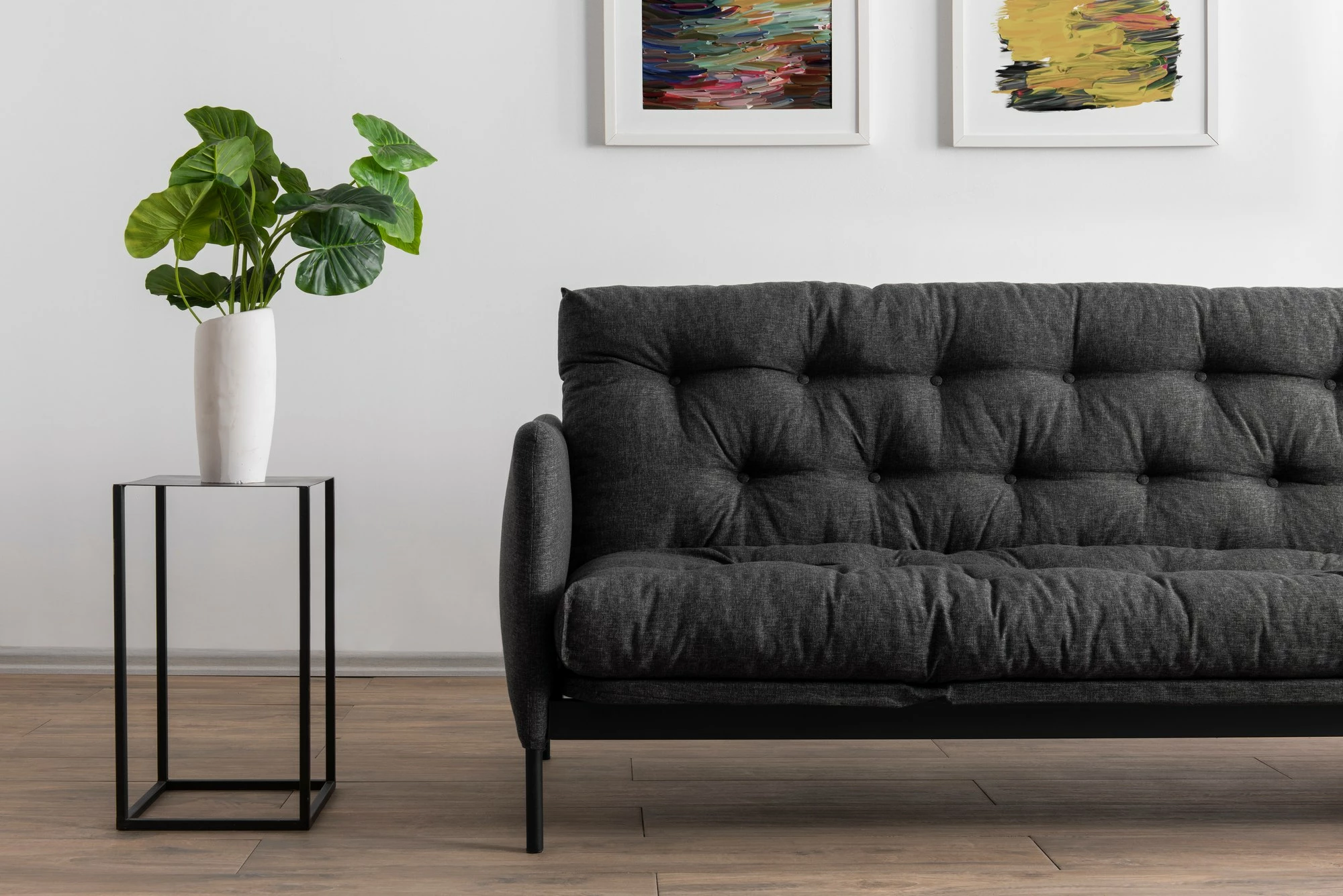 Divan-krevat 3 vendësh Atelier del Sofa, ngjyrë gri e errët