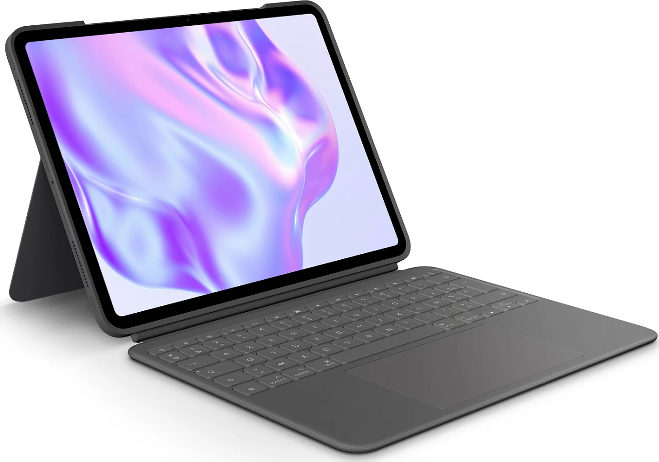 Tastierë me trackpad Logitech për iPad Pro 13-inch (M4), QWERTY, anglisht, me dritë, e zezë