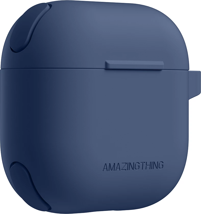 Mbështjellës AmazingThing Omni Case për AirPods 4, Kaltër e errët