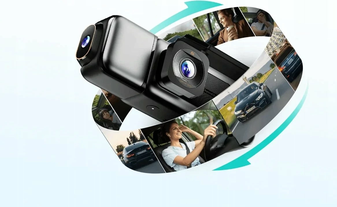Dashcam Botslab G980H 4CH 3K me GPS, Wi‑Fi 5.8GHz, ekran me prekje 3.18", Argjend/e zezë