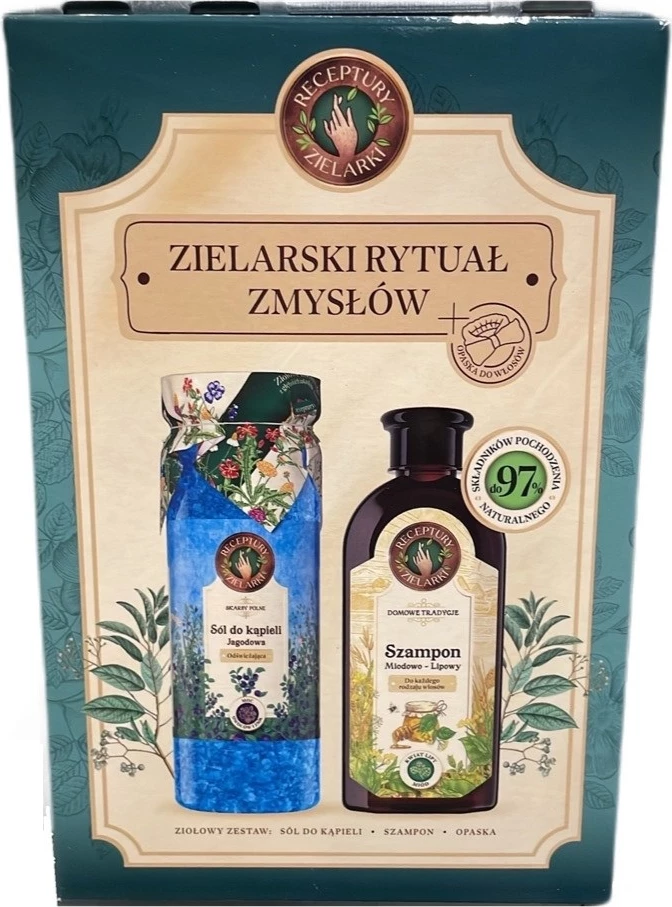 Set për kujdes trupit dhe flokëve Receptury Zielarki Herbal Ritual of the Senses për femra