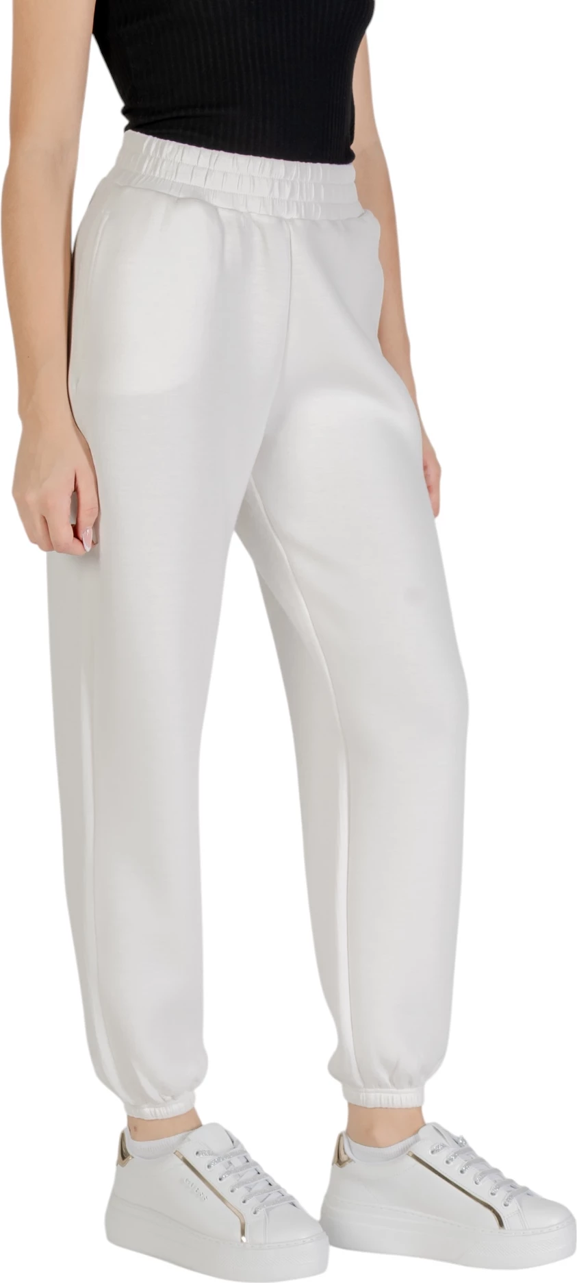 Pantallona sportive për femra Guess Active Cecilia Scuba Jogger V4BB13 K7UW2, krem e çelët [Madhësia: XS]