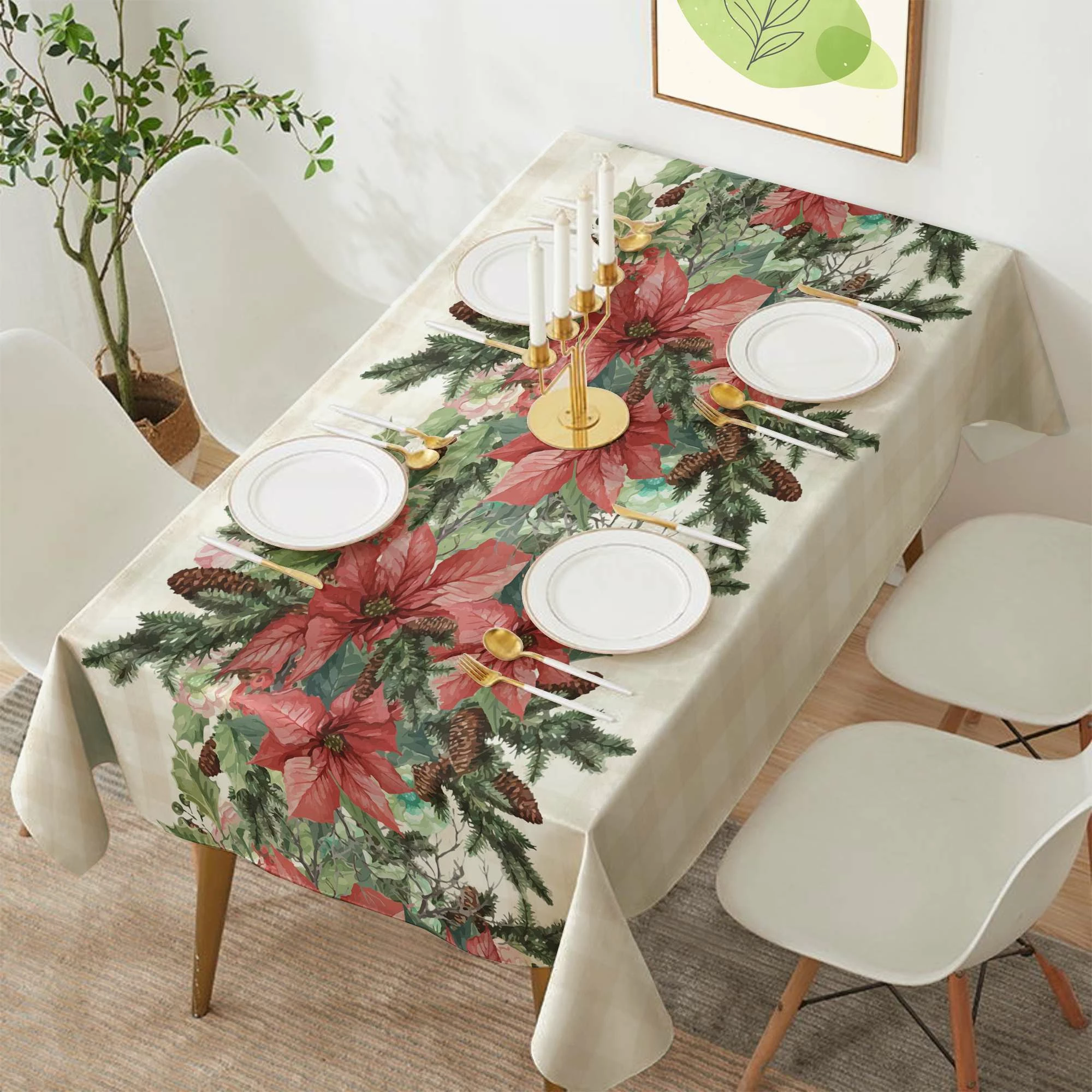 Mbulesë tavoline Hermia Concept, shumëngjyrëshe, HM-TBLNWY26-9, 140x220 cm