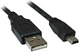 Kabllo USB 2.0 SHARKOON 2m, USB A në Mini-USB B, e zezë