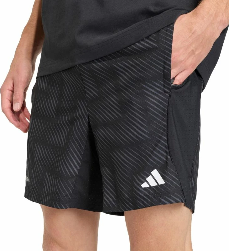 Shorce për meshkuj adidas Tech Intensity Aop KB3123, të zeza