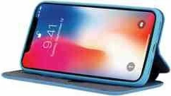 Mbështjellës HAVANA Premium Soft Flip, MPN 9506, për Samsung Galaxy A80 A805 / Galaxy A90 A905, me magnet, me xhep për kartelë, kaltër e çelët