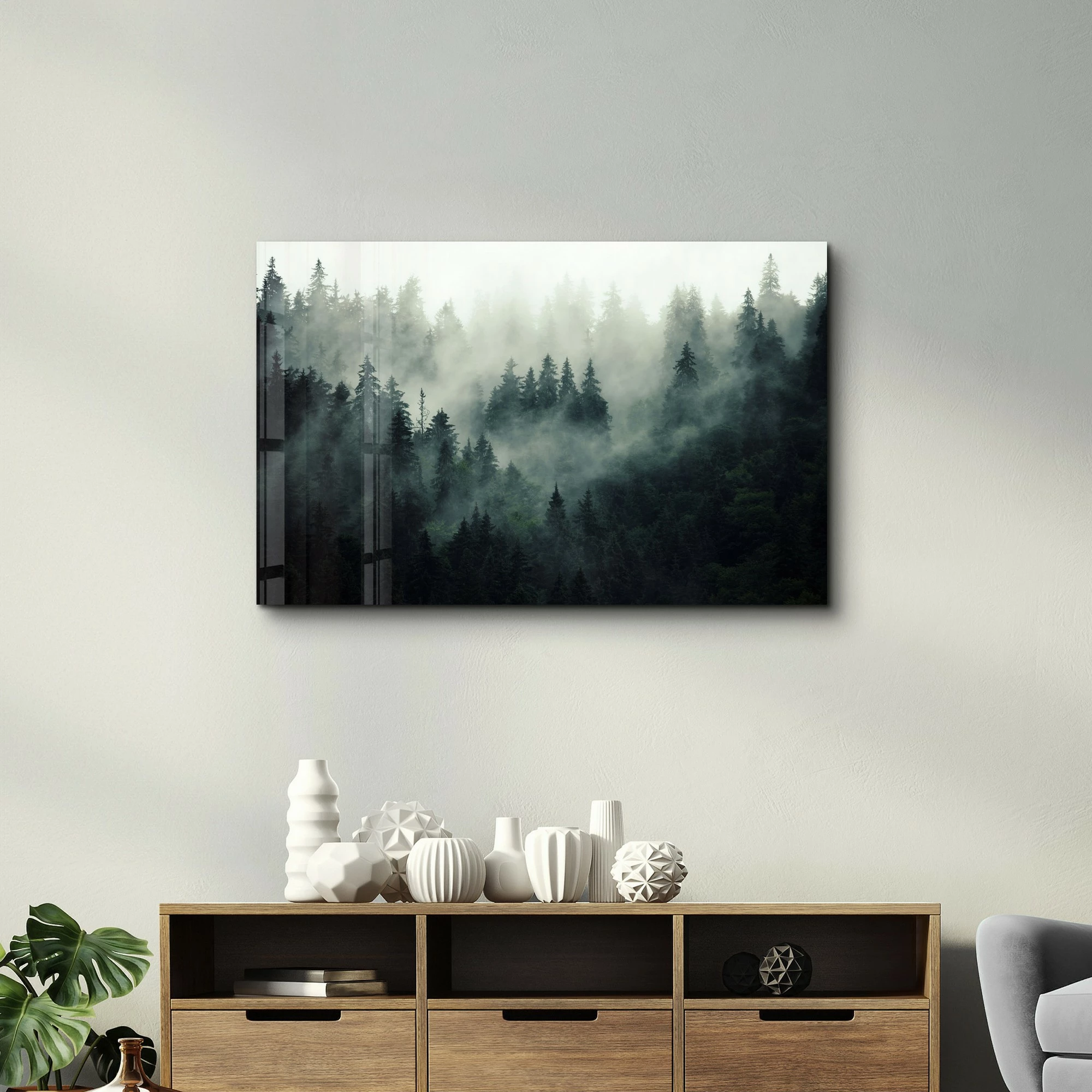 Pikturë dekorative prej xhami të temperuar, Wallity CAM-4051, 70x110cm