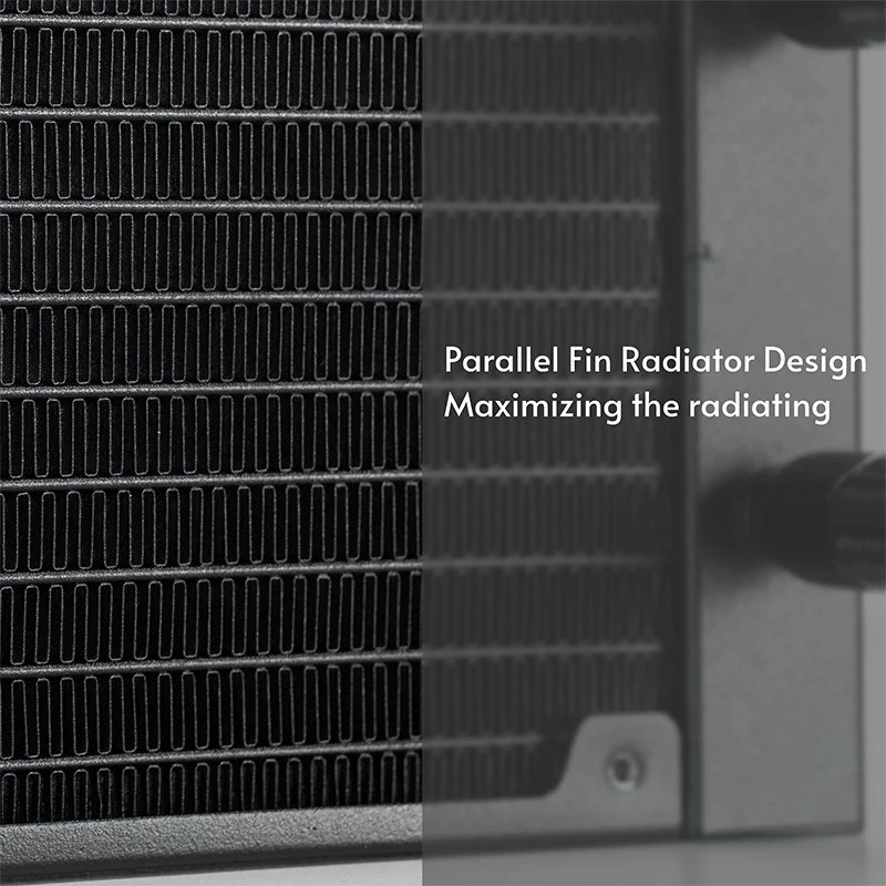 Ftohës uji AIO Chieftec Iceberg 240 ARGB CLC-240-RGB, radiator 240 mm, 2x120 mm, e zezë