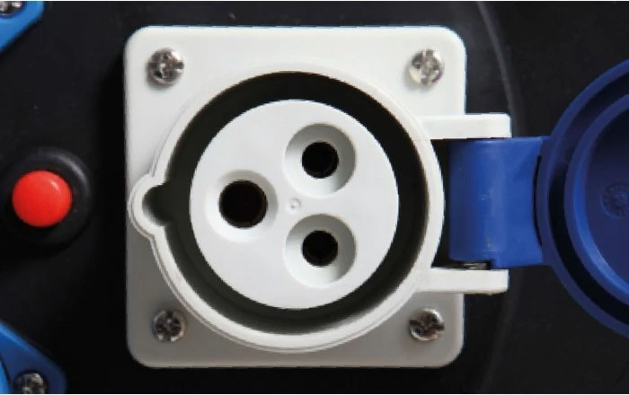 Rrotë zgjatuesi kablli BRUNNER Drummer Rubber 25 m 3x2.5 mm², CEE + 2 Schuko + 1 CEE, e zezë