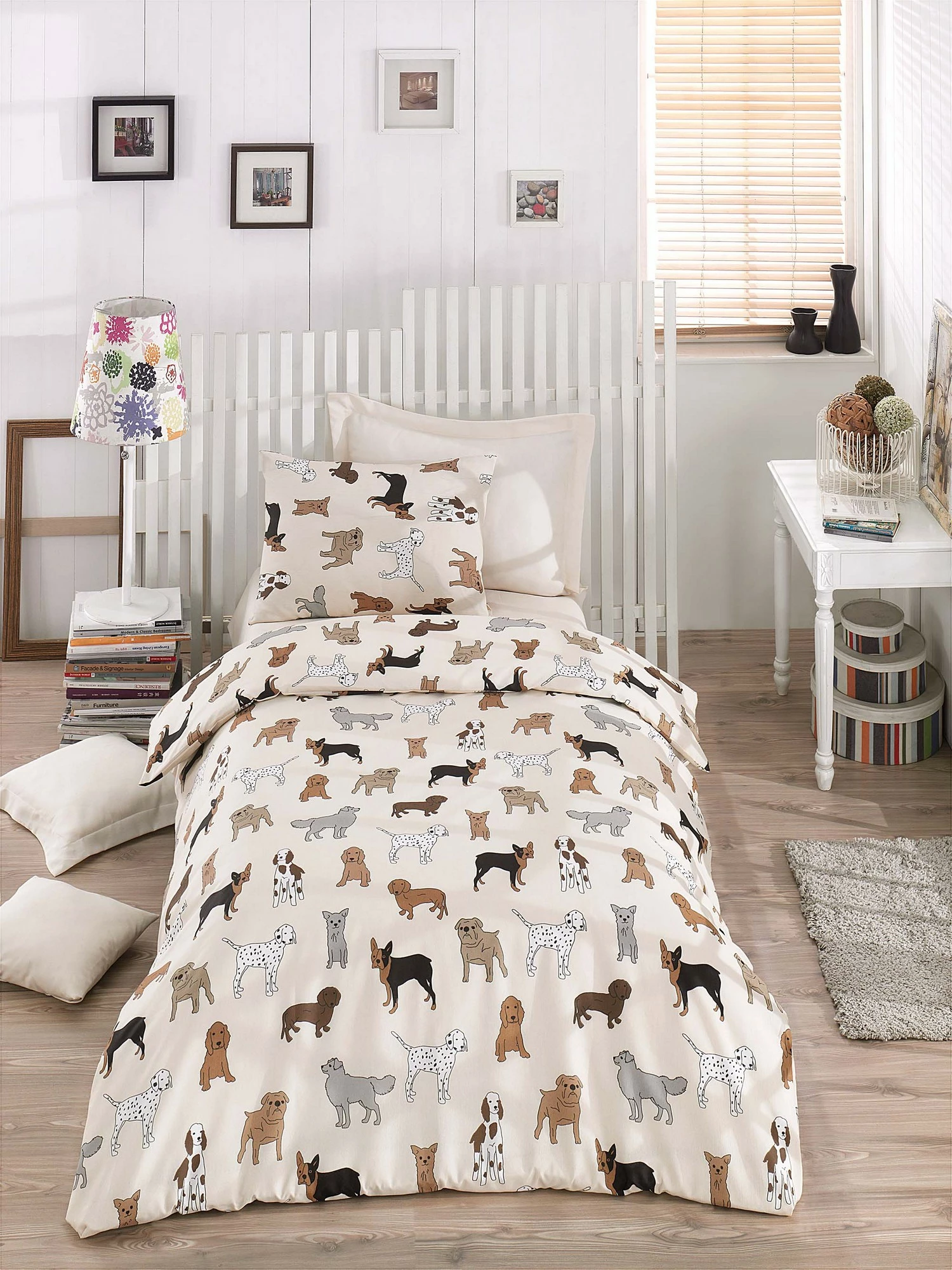 Set mbulesë për jorgan single, L'essentiel, Havhav, krem