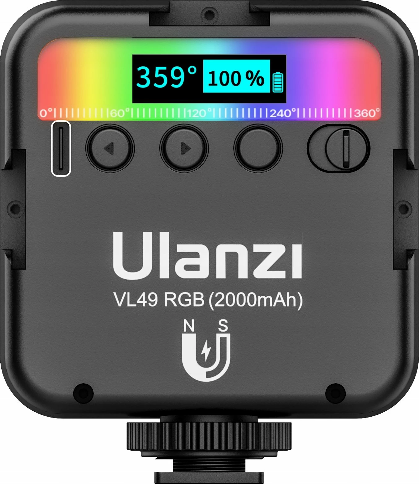 Panel dritë LED RGB Ulanzi VL49 RGB, 2500-9000K, 2000mAh