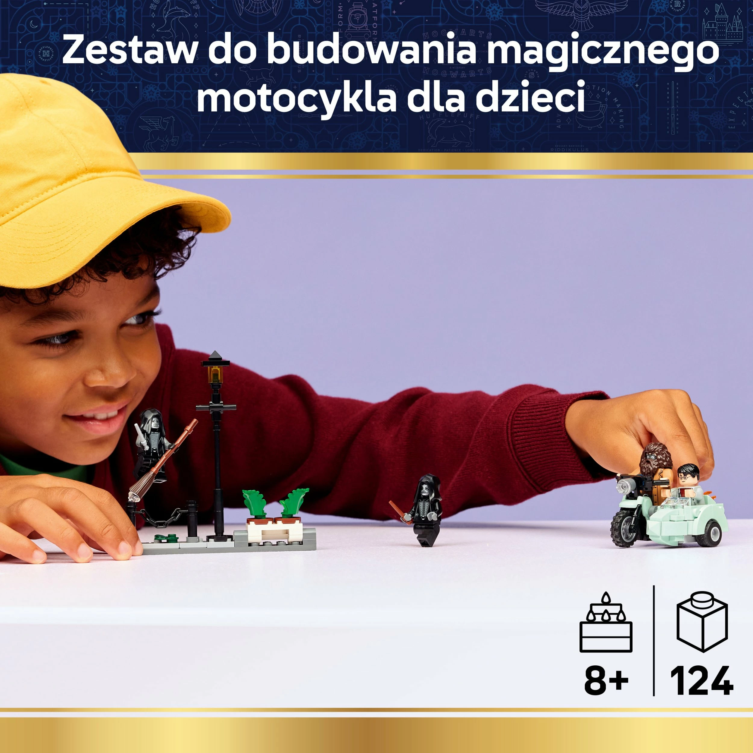 Set ndërtimi LEGO Harry Potter Hagrid and Harry's Escape from Privet Drive 76459, 124 pjesë