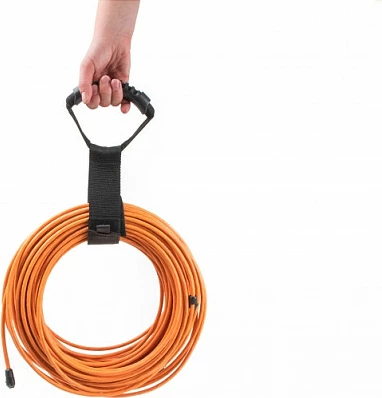 Rrip bartës DeLOCK 710x50mm me Velcro, nylon, 2 copë, i zi