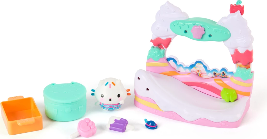 Gabby's Dollhouse Cakey Cat's Sweet Treat Balcony Playset The Movie