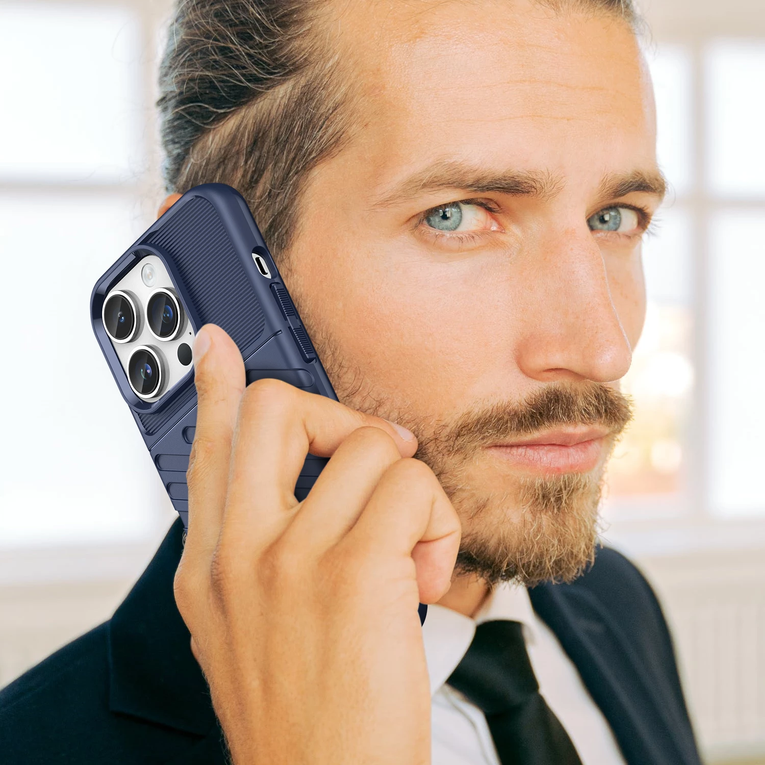 Mbështjellës Hurtel Thunder Case për iPhone 14 Pro, i kaltër