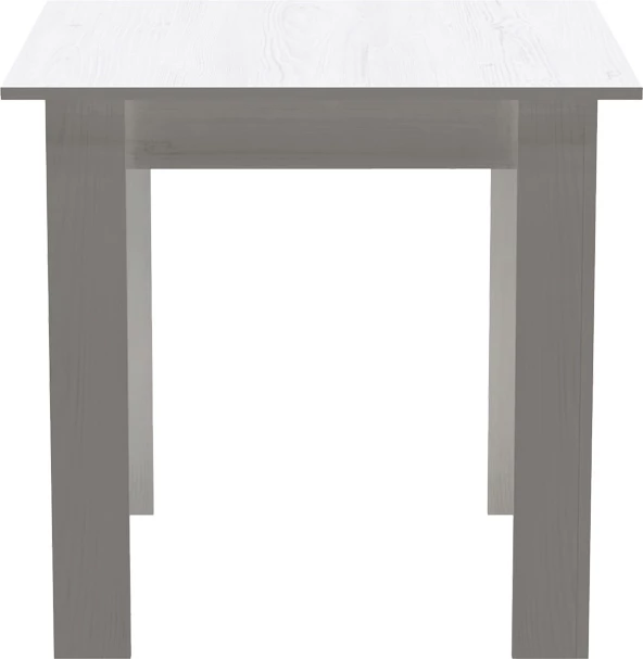 Set tavoline me dy karrige Manka-Gaston, ngjyrë e bardhë, 80x80x77cm